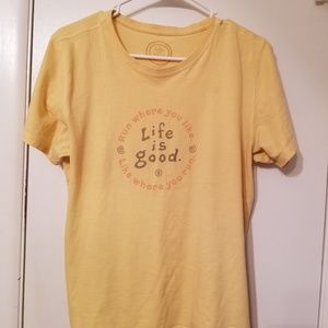 Life Is Good V Neck Shirt